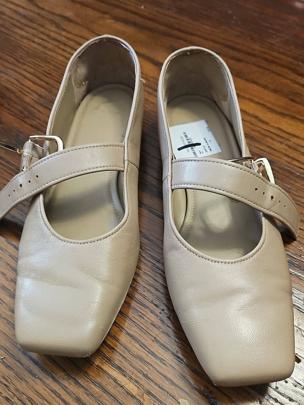 Vince Gorgeous LeatherMary Jane Flats in Beige for Women 7m Or 37